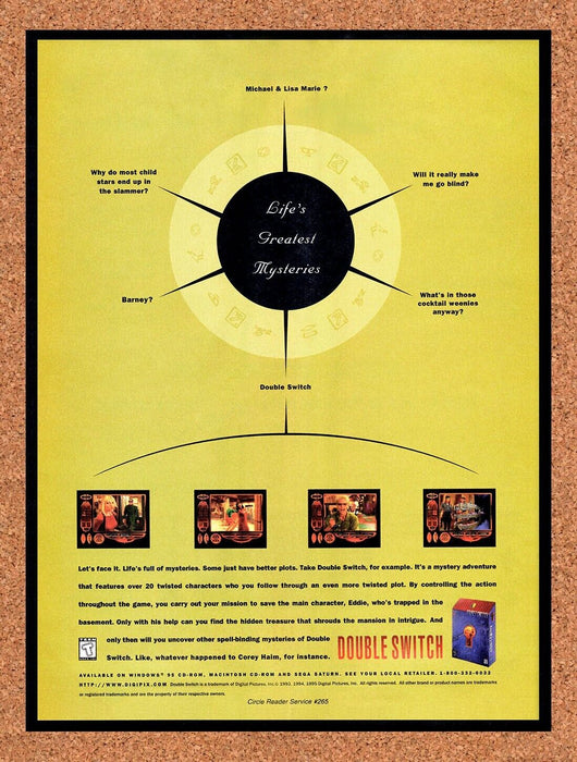 1995 Double Switch PC Original Ad - for just $17.99! 