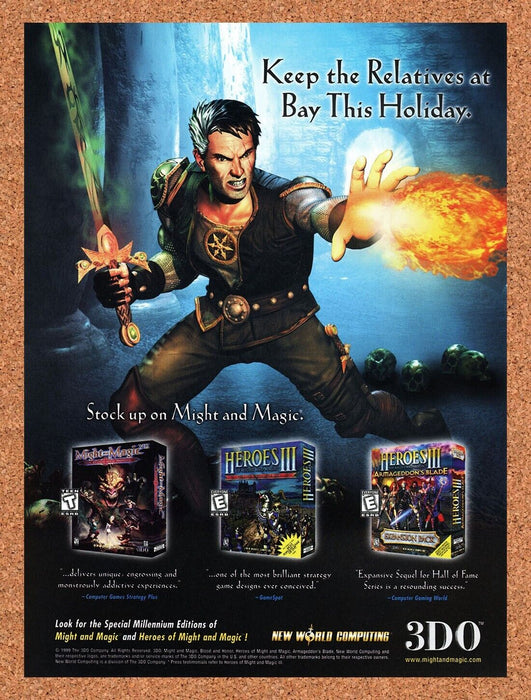 1999 Heroes Of Might And Magic III PC Original Ad v3 - for just $17.99! 