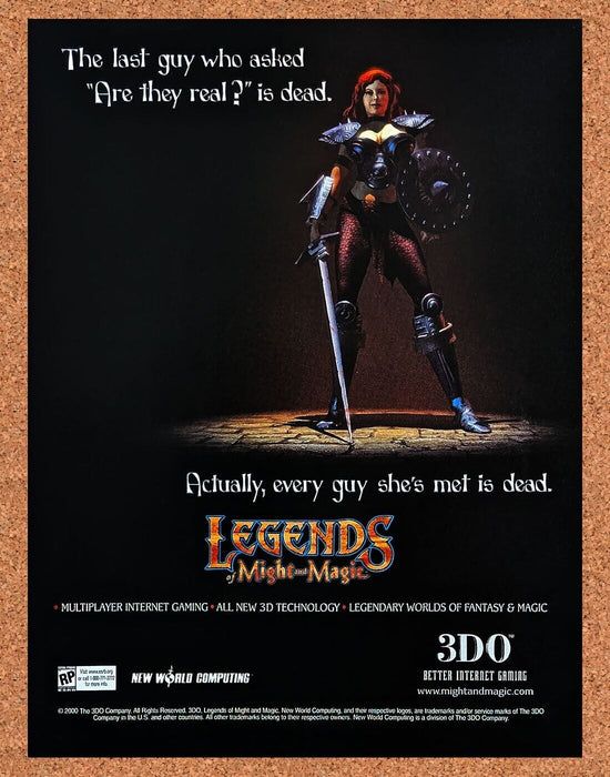 2002 Legends Of Might And Magic PC Original Ad v1 - for just $17.99! 