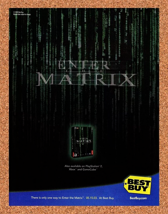 2005 Enter The Matrix PC Original Best Buy Ad v1 - for just $17.99! 
