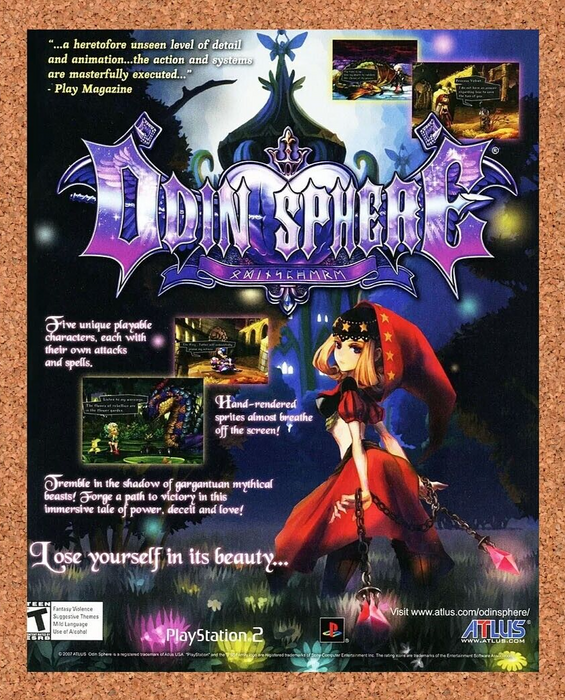 2008 Odin Sphere PS2 Original Ad - for just $17.99! 