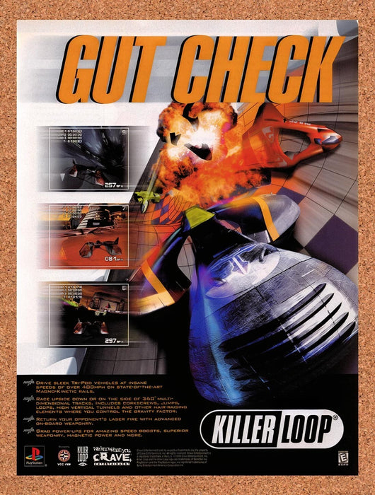 1999 Killer Loop PS1 Original Ad v1 - for just $17.99! 