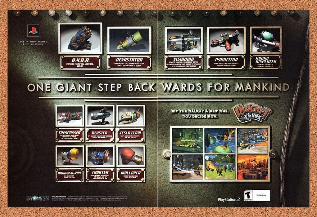 2003 Ratchet & Clank PS2 Original Ad v2 - for just $21.49! 