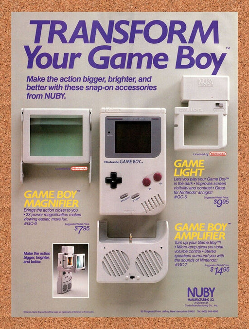 1991 Nuby Game Boy Accessories Original Ad v1 - for just $17.99! 