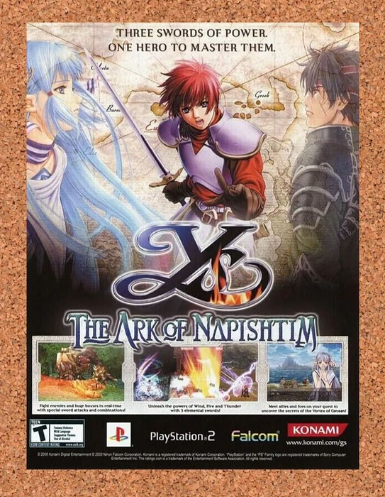2004 Ys The Ark of Napishtim PS2 Original Ad - for just $17.99! 
