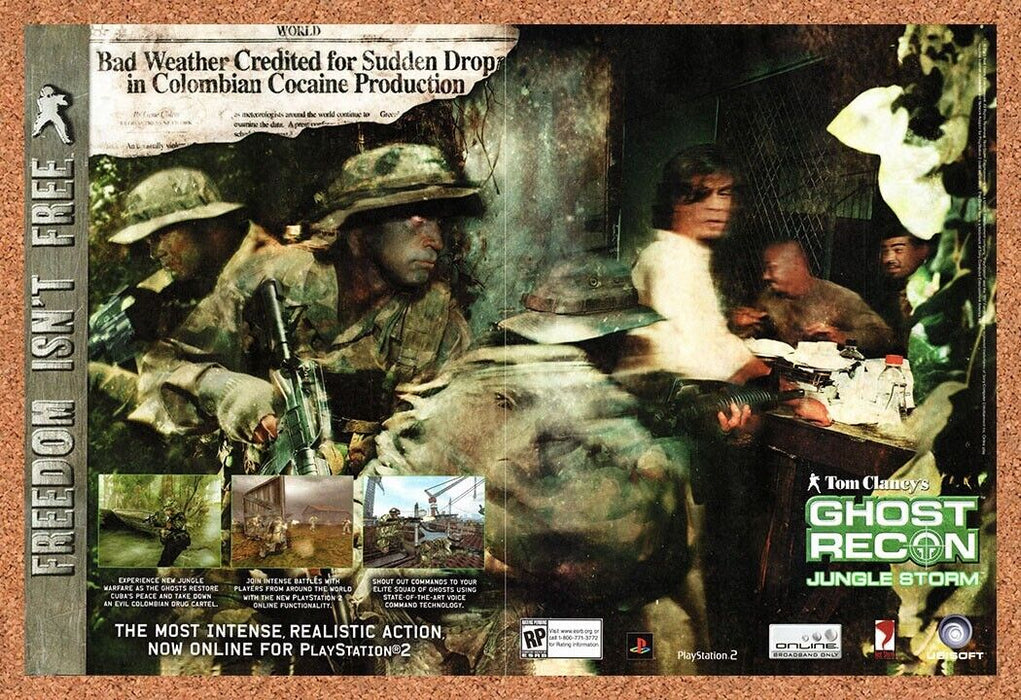 2003 Ghost Recon Jungle Storm PS2 Original Ad - for just $21.49! 