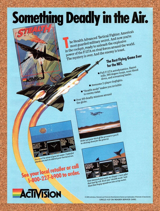 1989 Stealth NES Original Ad v1 - for just $17.99! 