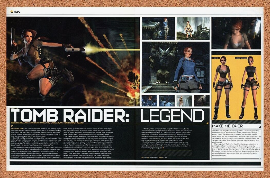 2005 Tomb Raider Legend PS2 Original Ad - for just $21.49! 