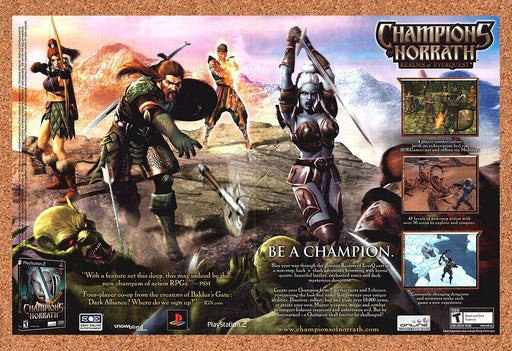 2004 Champions of Norrath PS2 Original EverQuest Ad - for just $21.49! 