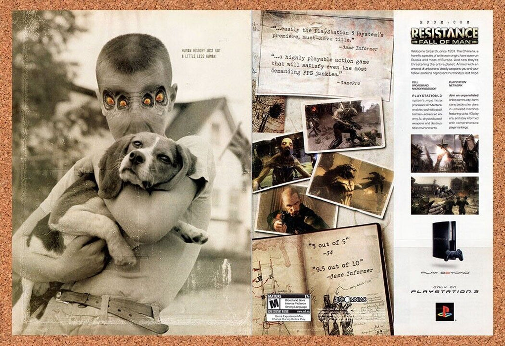 2007 Resistance Fall Of Man PS3 Original Ad - for just $21.49! 