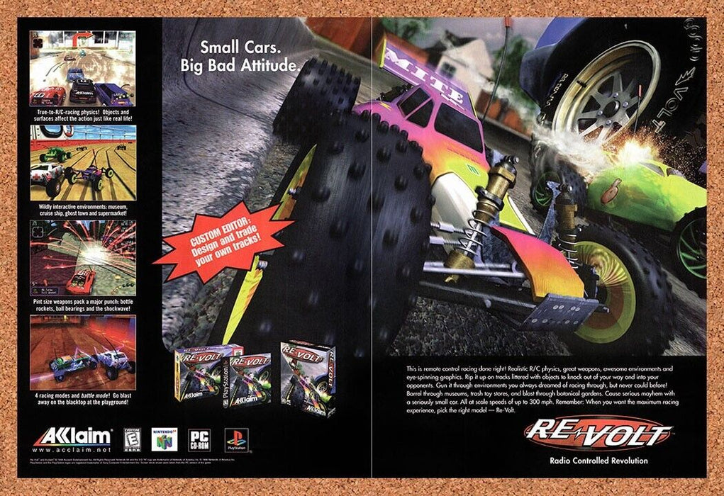 1999 Re-Volt N64 Original Ad v2 - for just $21.49! 