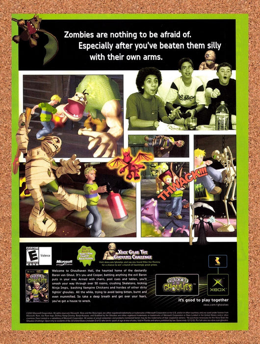 2003 Grabbed By The Ghoulies Xbox Original Ad v1 - for just $17.99! 
