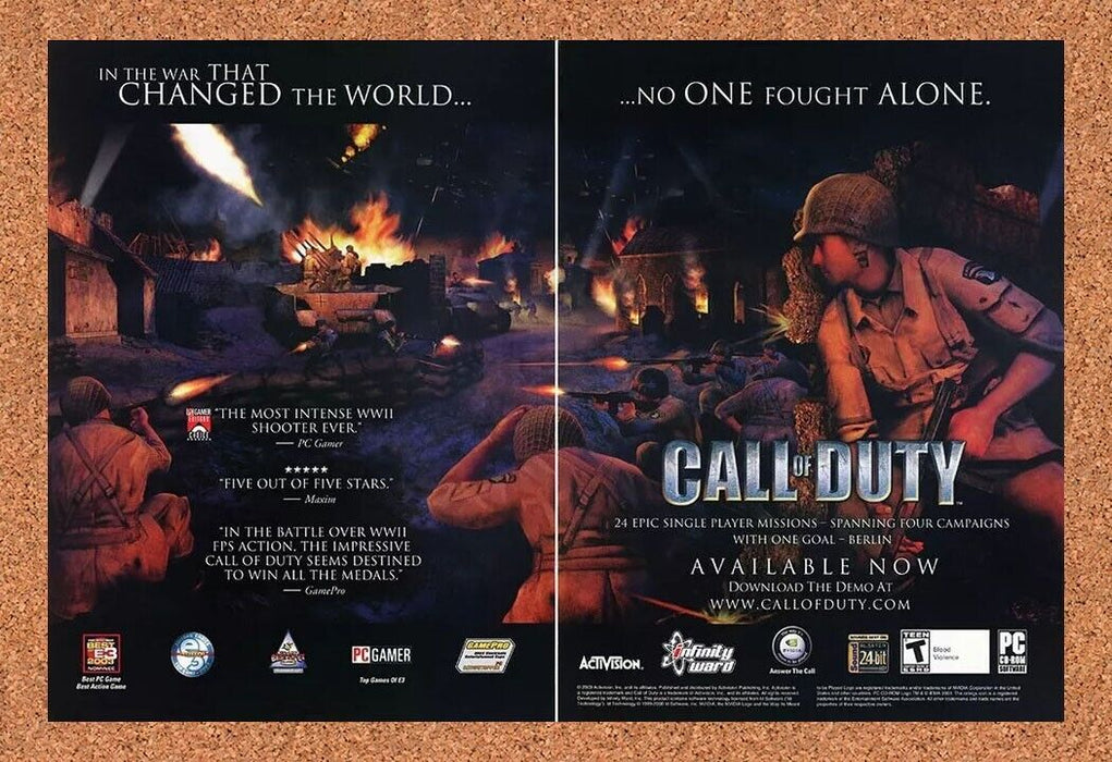 2006 Call Of Duty PC Original Ad v1 - for just $22.49! 