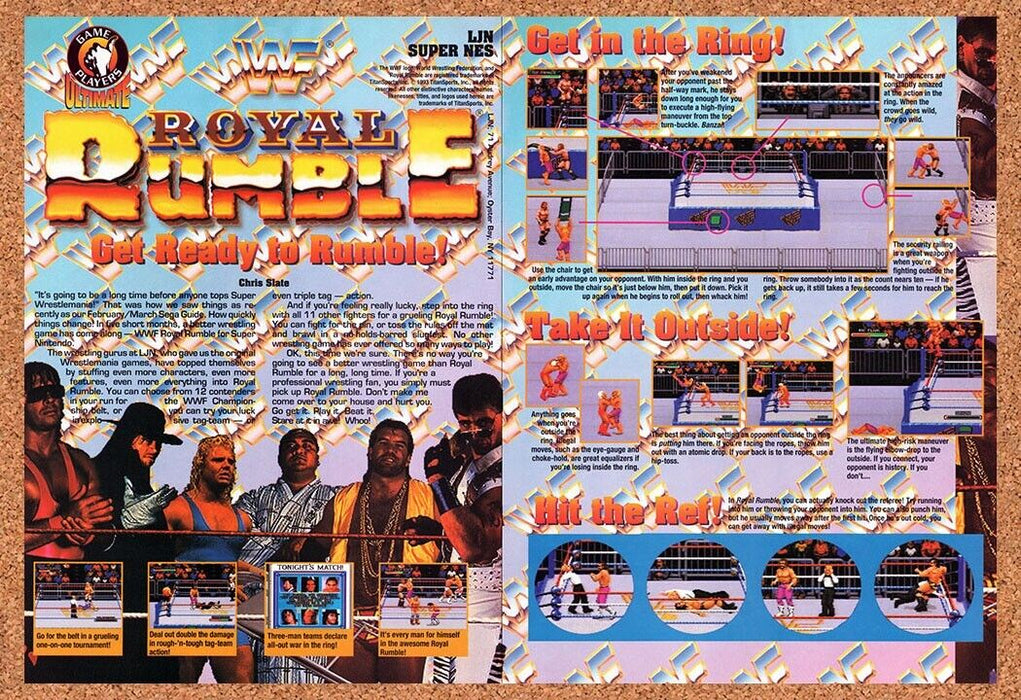 1993 WWF Royal Rumble SNES Original Ad v3 - for just $21.49! 