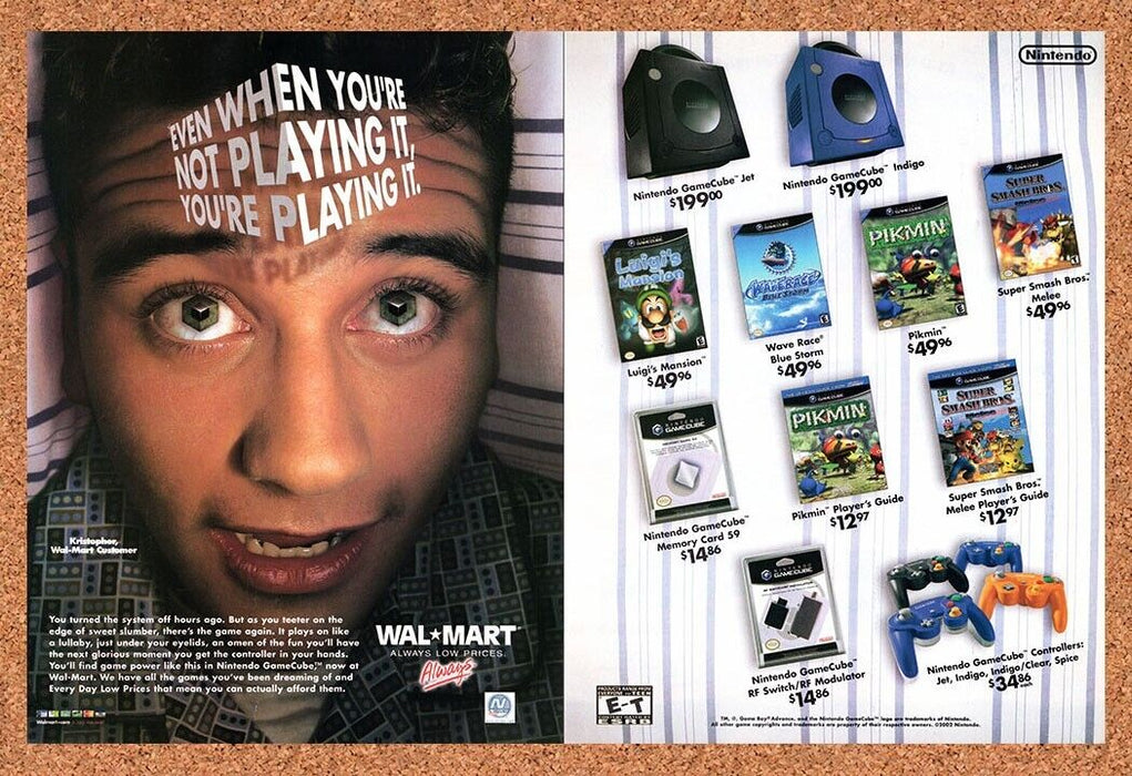 2002 Nintendo GameCube Console Original Wal-Mart Ad v2 - for just $21.49! 