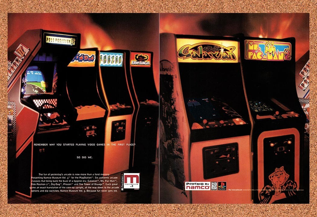 1997 Namco Museum Vol 3 PS1 Original Advertisement v1 - for just $23.99! 