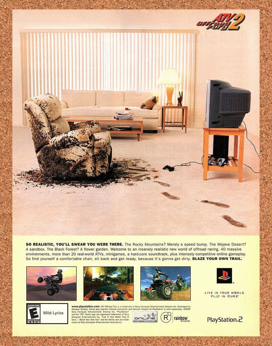 2004 Original ATV OffRoad Fury 2 PS2 Ad - for just $17.99! 