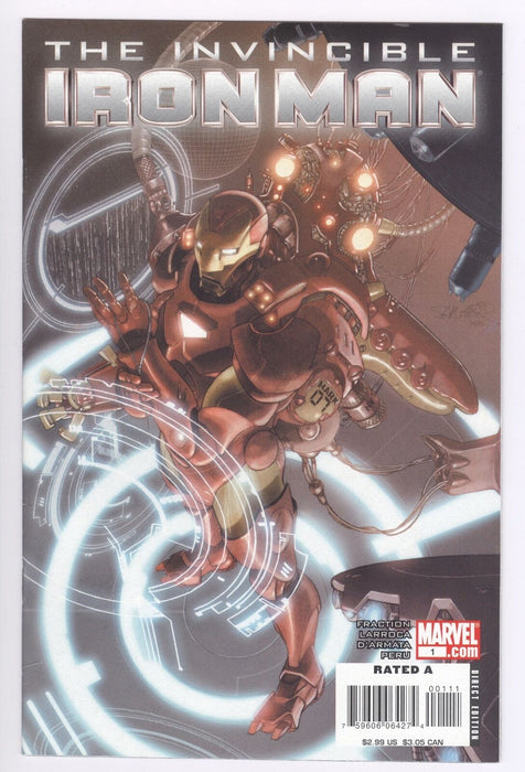 Invincible Iron Man #1 (Jul 2008, Marvel) Salvador Larroca cover - for just $14.99! 