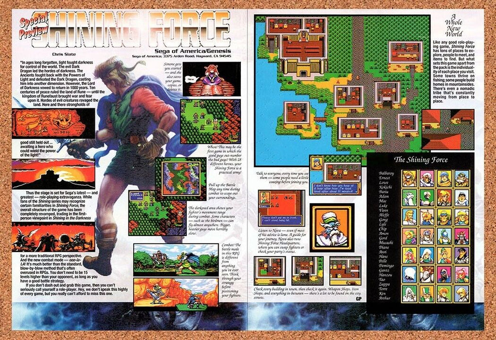 1993 Shining Force Genesis Original Ad v2 - for just $23.34! 