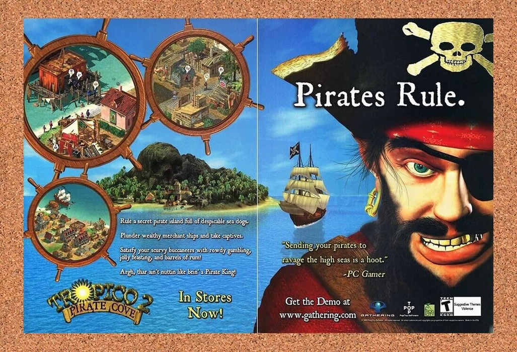 2005 Tropico 2 Pirate Cove PC Original Ad v2 - for just $21.49! 