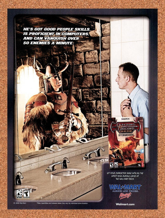 2006 Dungeons & Dragons Online Stormreach Wal-Mart Original Ad v9 - for just $17.99! 