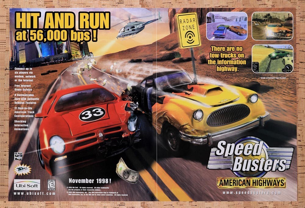 1998 Speed Busters American Highways PC Original Ad v2 - for just $21.49! 