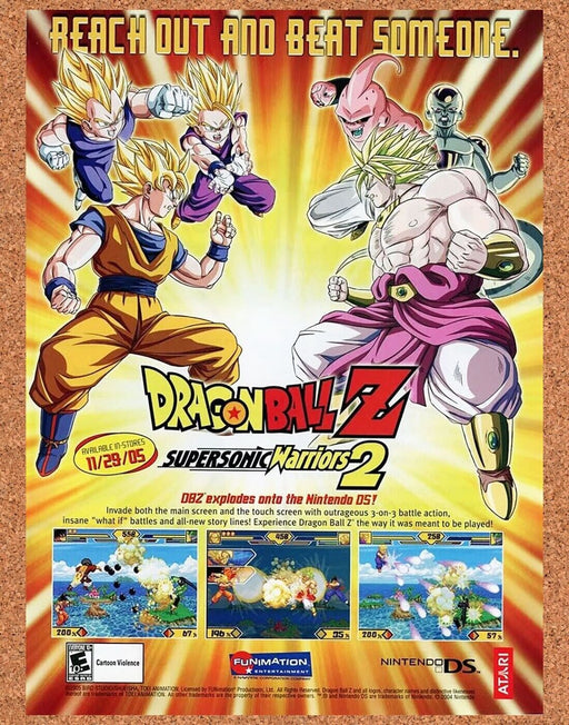 2005 Dragonball Z Supersonic Warriors 2 GBA Original Ad v3 - for just $17.99! 