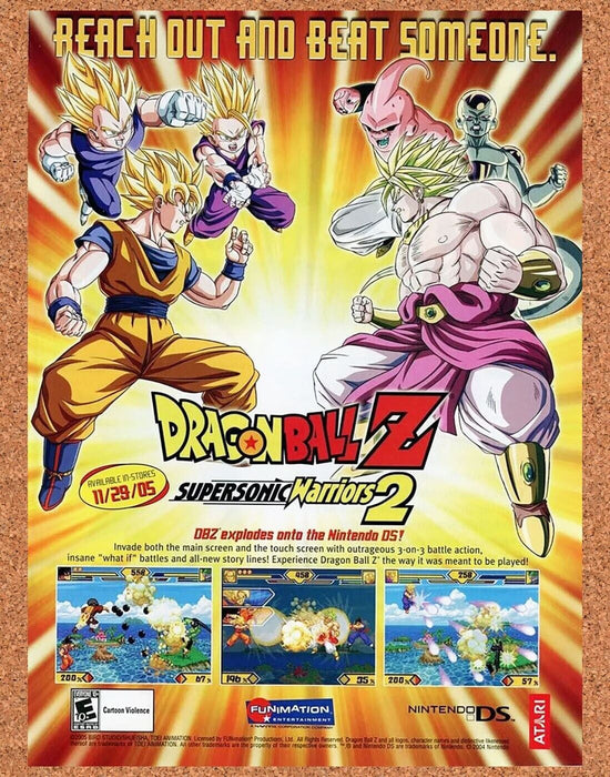 2005 Dragonball Z Supersonic Warriors 2 GBA Original Ad v3 - for just $17.99! 