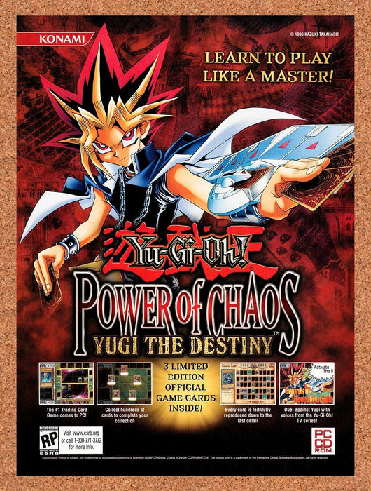 2003 Yu-Gi-Oh Power Of Chaos Yugi The Destiny PC Original Ad v1 - for just $19.49! 