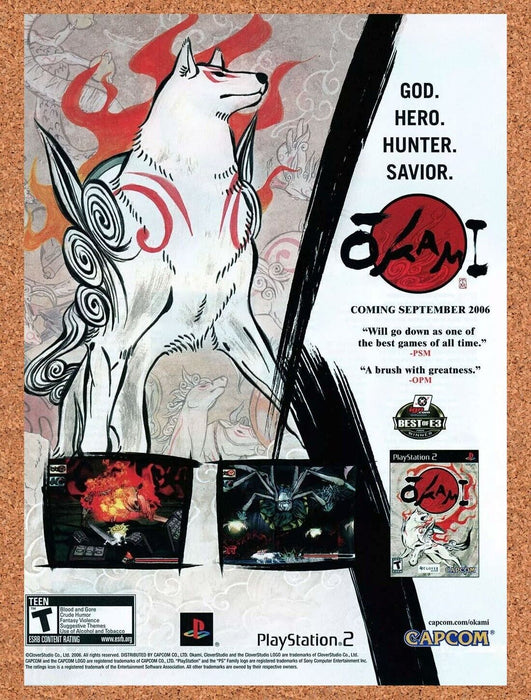 2007 Okami PS2 Original Ad v1 - for just $17.99! 