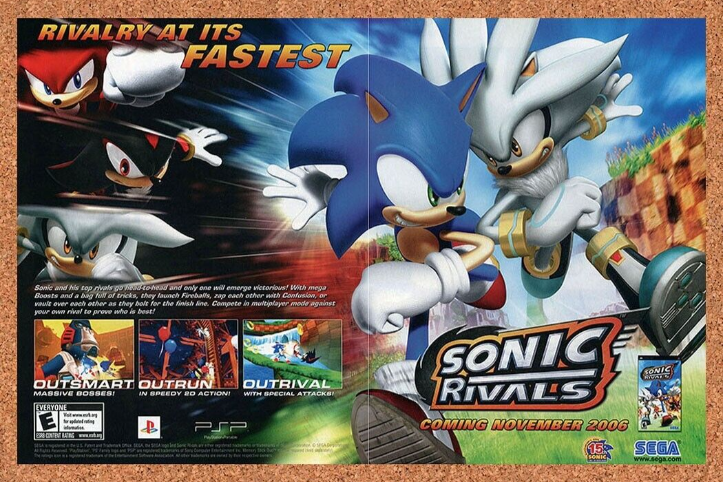 2007 Sonic Rivals PSP Original Ad - for just $21.49! 