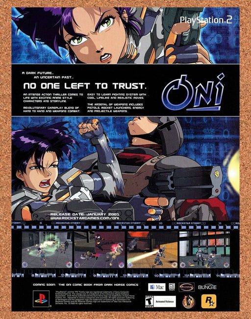 2001 Oni PS2 Game Original Ad - for just $17.99! 
