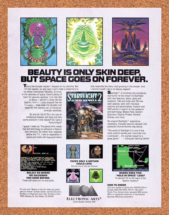 1991 Starflight 2 PC Original Ad - for just $17.99! 