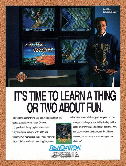 1991 Arcus Odyssey Genesis Original Ad v1 - for just $17.99! 