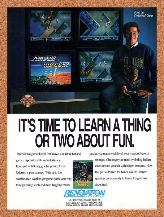 1991 Arcus Odyssey Genesis Original Ad v1 - for just $17.99! 