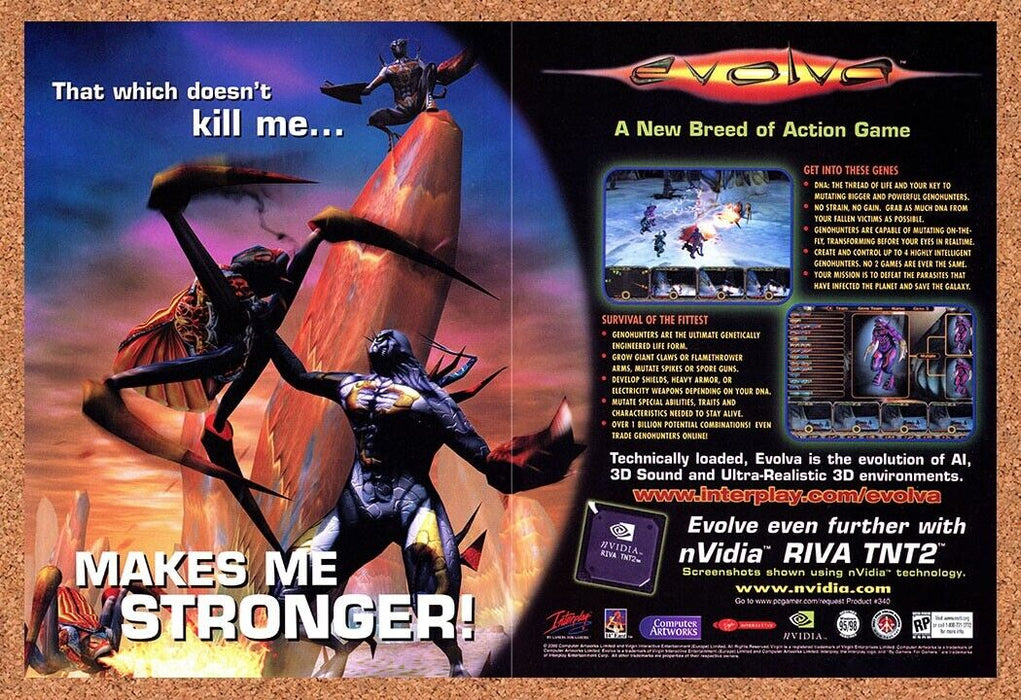 2002 Evolve PC Original nVidia Ad v1 - for just $21.49! 