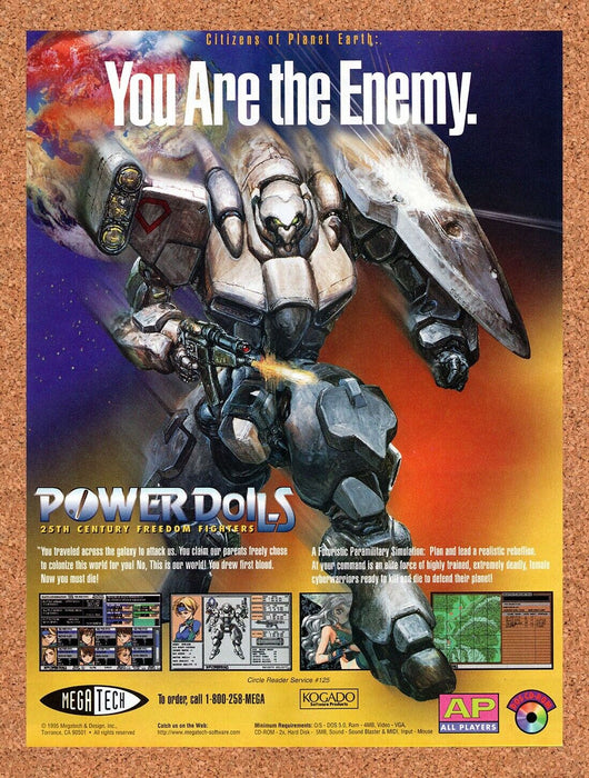 1995 Power Dolls PC Original Ad - for just $17.99! 