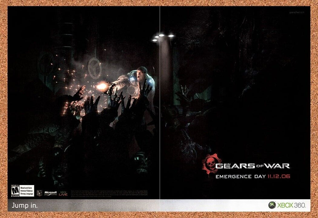 2007 Gears Of War Xbox 360 Original Ad - for just $21.49! 