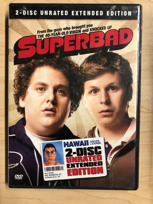 Superbad (DVD, unrated extended edition, 2007) - L04 - for just $1.99! 