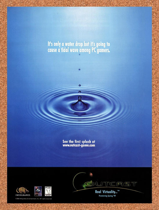 1999 Outcast PC Original Advertisement v2 - for just $19.49! 