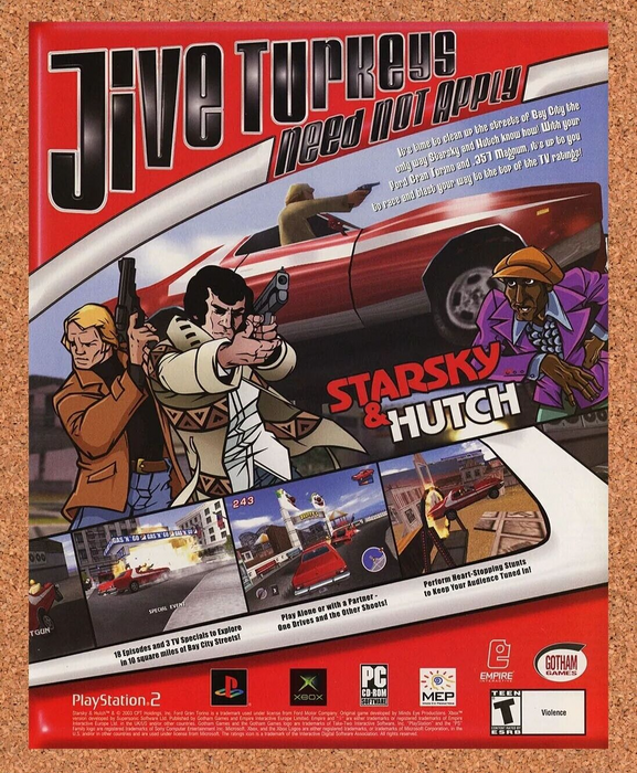 2005 Starsky & Hutch PS2 Original Ad - for just $17.99! 