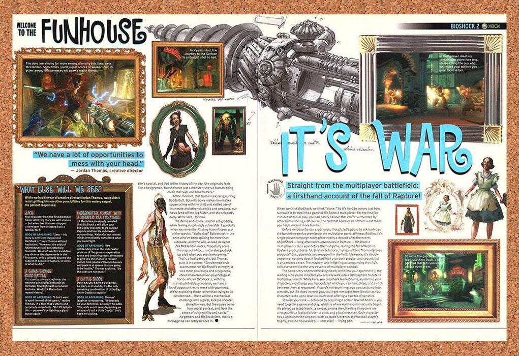 2009 BioShock 2 Xbox 360 Original Review Ad - for just $21.49! 