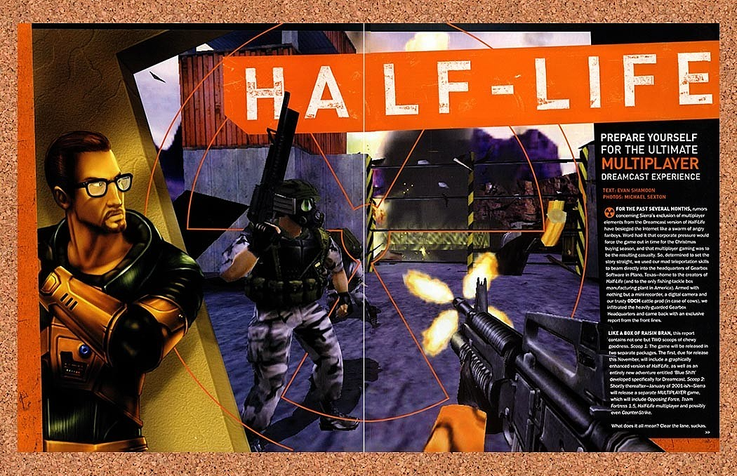2001 Half-Life Dreamcast Original Advertisement vr2 - for just $23.99! 