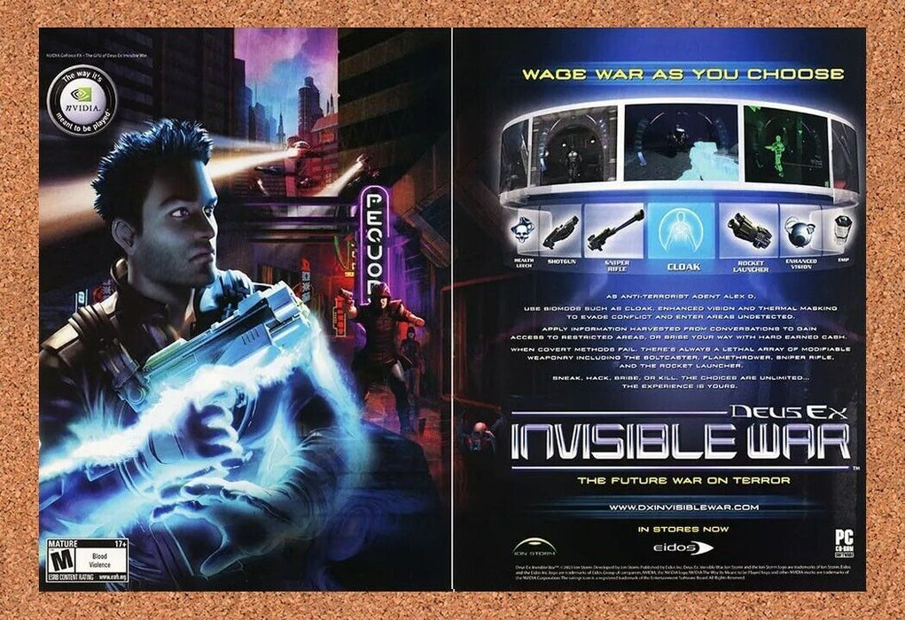 2006 Deus Ex Invisible War Original Ad v4 - for just $22.49! 