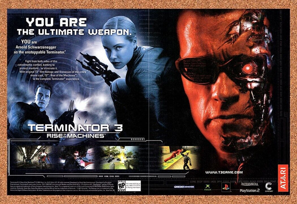 2003 Terminator 3 Rise Of The Machines PS2 Original Ad - for just $21.49! 