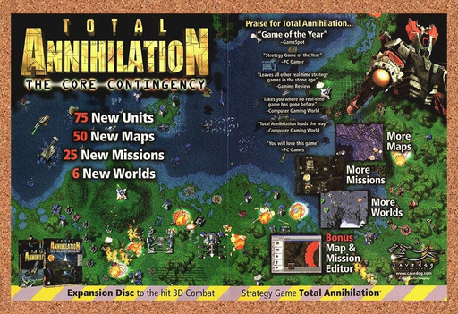 2000 Total Annihilation Core Contingency PC Original Ad v1 - for just $21.49! 