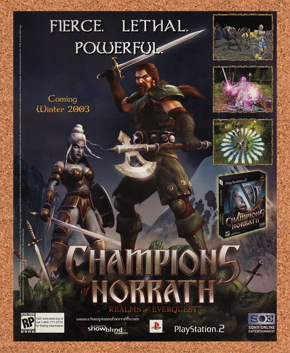 2005 Champions Of Norrath Barbarian PS2 Original Ad - for just $18.49! 