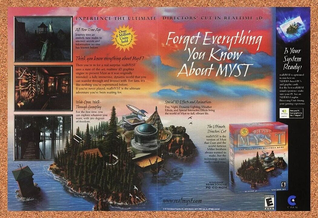2002 Real Myst Adventure Becomes Real PC Original Ad - for just $21.49! 