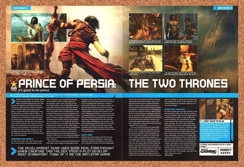 2006 Prince Of Persia Two Thrones PC Original Ad - for just $21.49! 