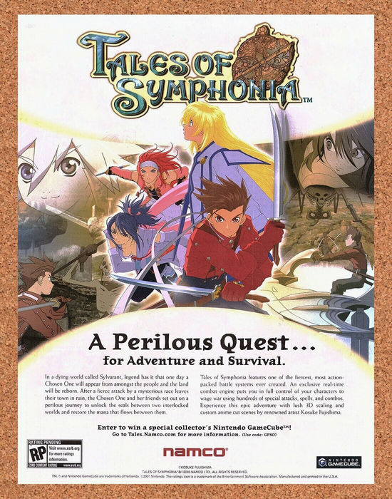 2004 Original Tales Of Symphonia GameCube Ad - for just $17.99! 